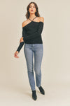 Val Royeaux Ribbed Sweater Top