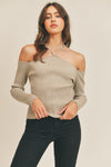 Val Royeaux Ribbed Sweater Top