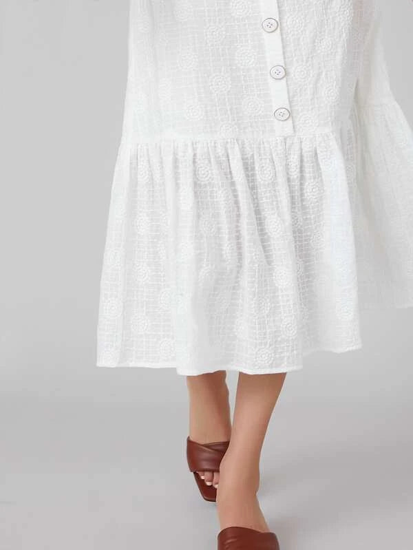 Hana Embroidered Midi Skirt