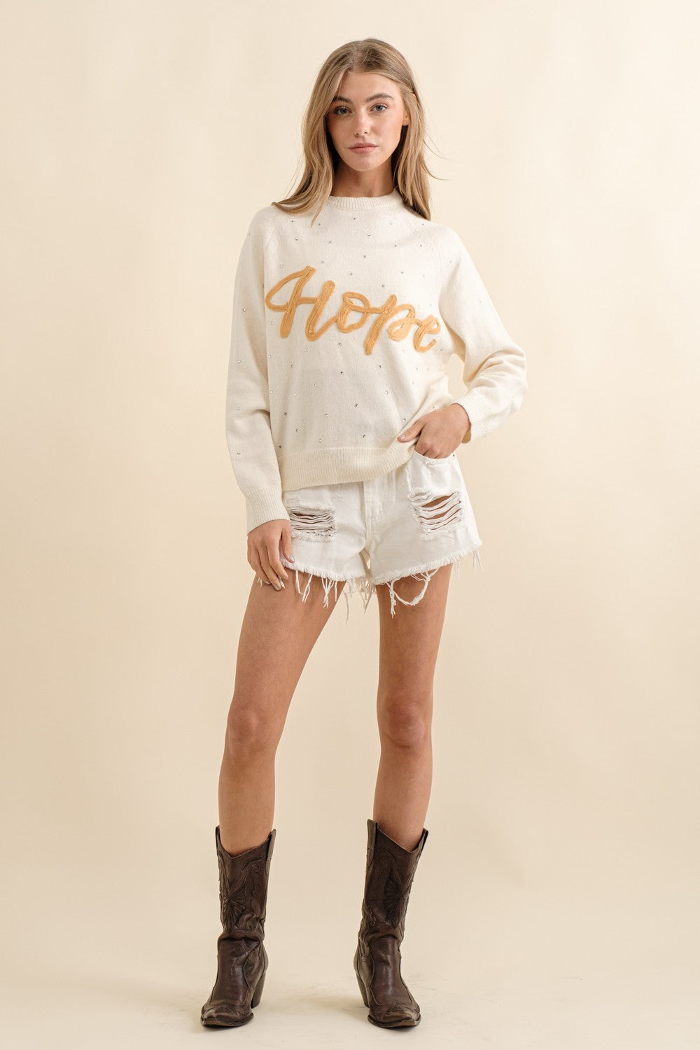 Hope's Graphic Pullover Sweater