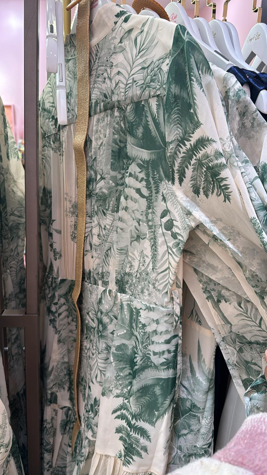 Cairo Leaf Print Dress