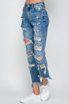 Miami Distressed Girlfriend Jeans