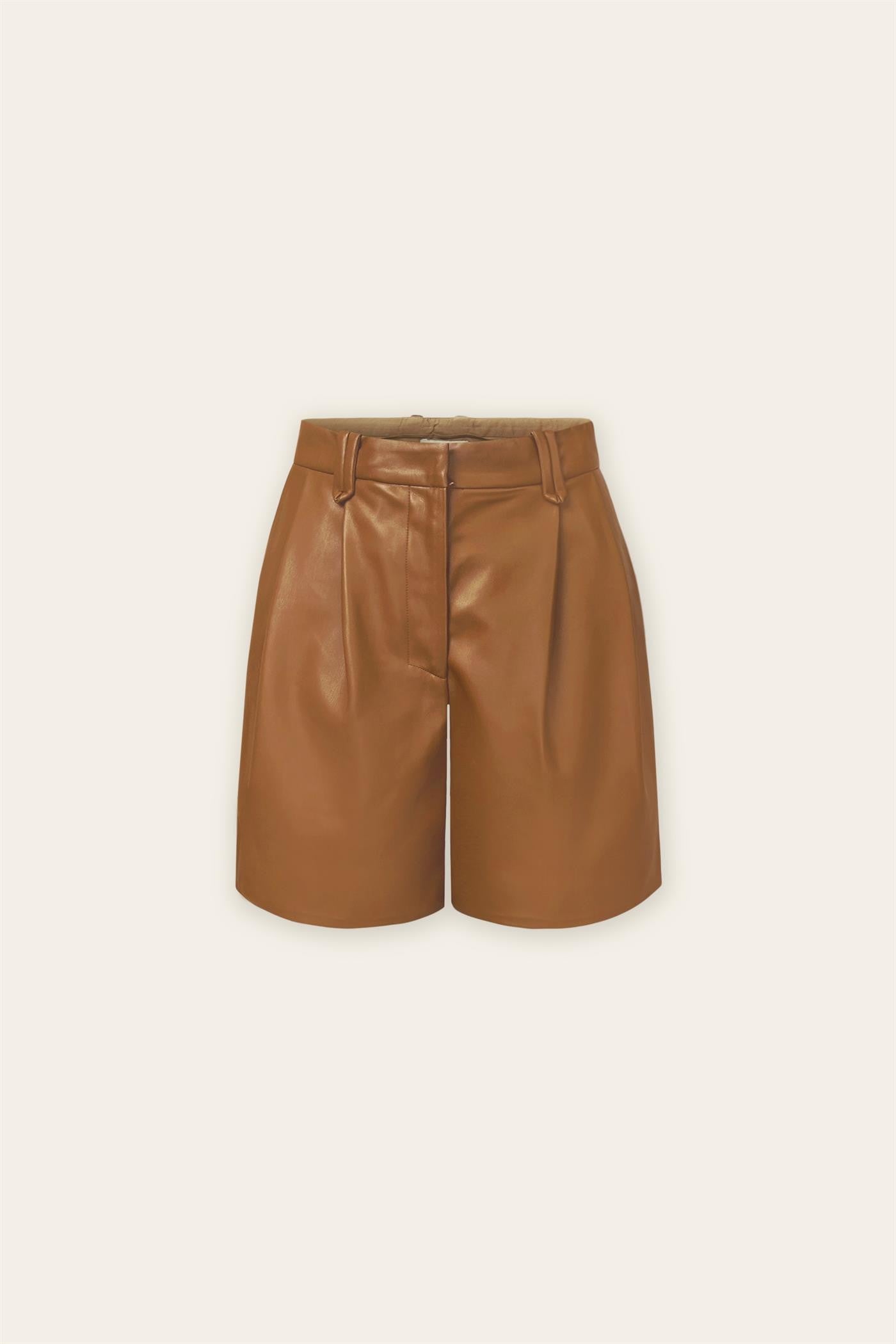 Chicago Vegan Leather Shorts
