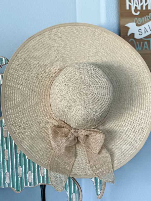 Summertime "Cream" Farrah Floppy Hat
