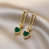 Emerald Earrings Pendant