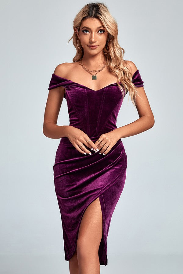 Velvet Corset Dress
