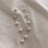 String of pearls earrings