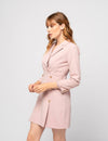 Pink blazer dress