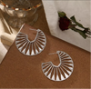Geometric shape hoop earrings