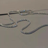 Silver sparkly choker
