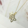 Long flower Necklace