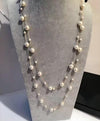 Wrap around pearl necklace